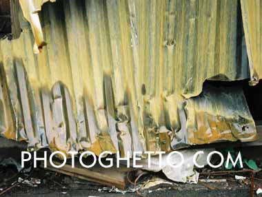 Corrigated Iron Fence Photo Image